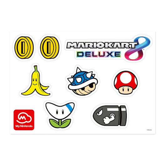 Set 2 di adesivi per finestre di Mario Kart 8 Deluxe My Nintendo Store