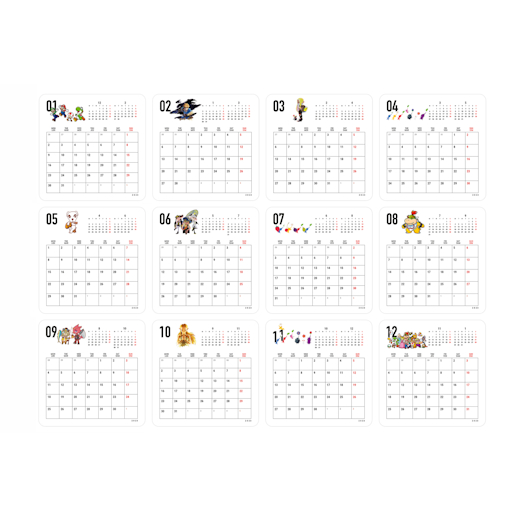 Calendrier 2023 My Nintendo My Nintendo Store