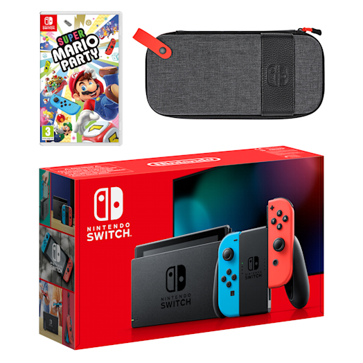 Nintendo Switch (Neon Blue/Neon Red) Super Mario Party Pack