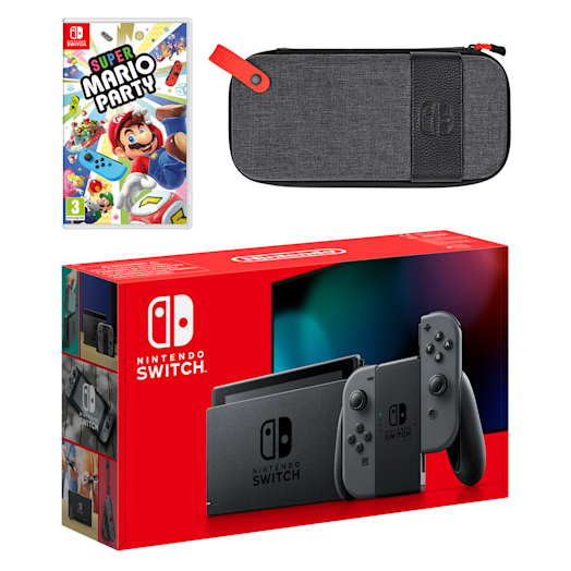 Nintendo Switch (Grey) Super Mario Party Pack