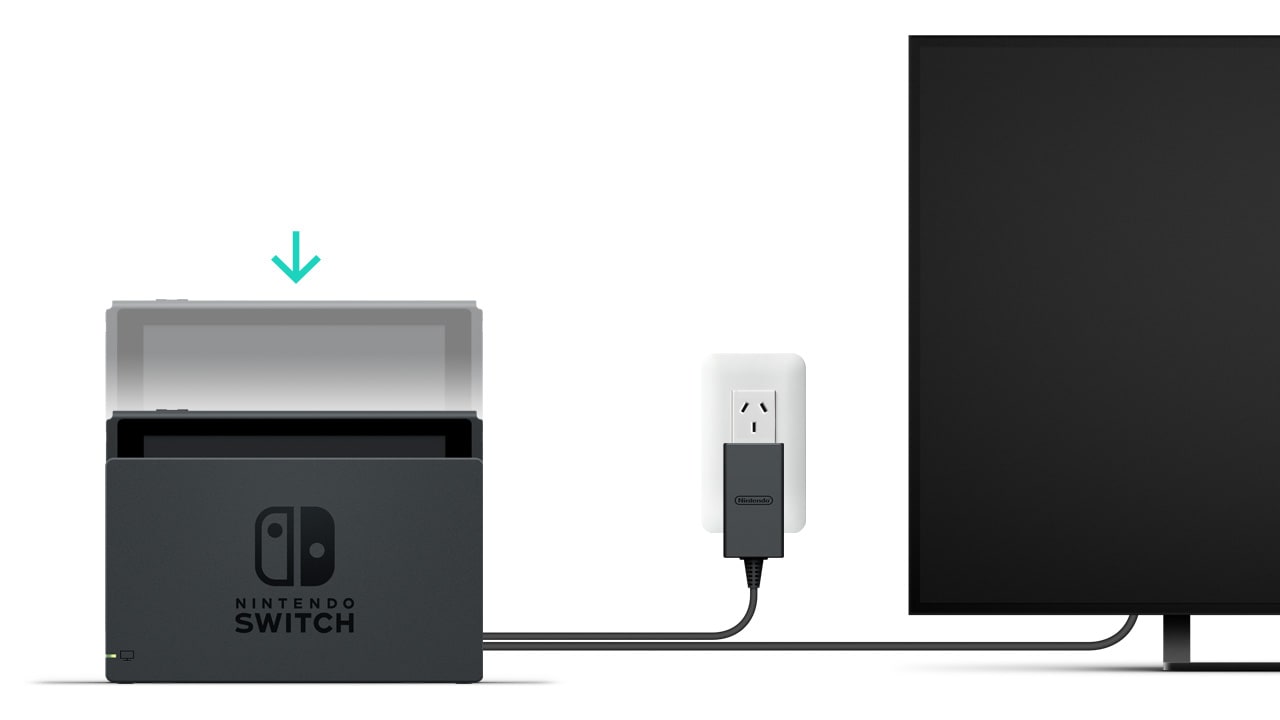 How to Charge the Nintendo Switch Console - Dock console