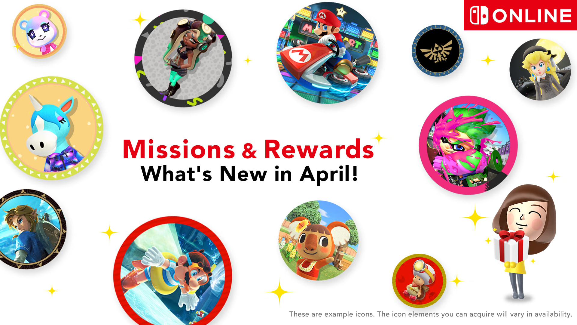 Missions and Rewards What's New in April Hero Banner