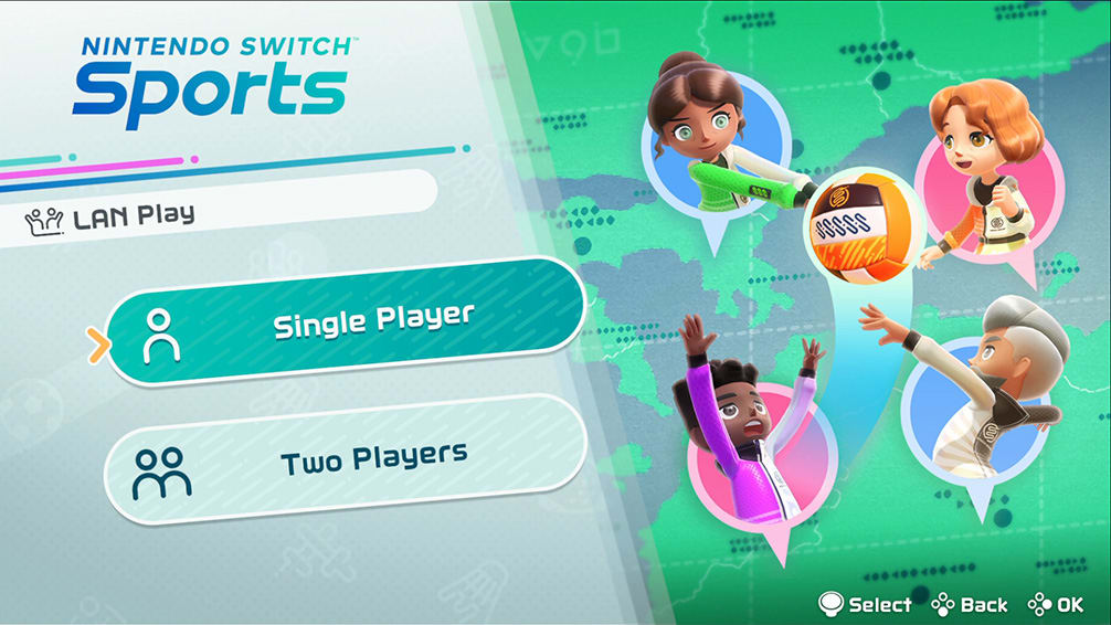 How to Use the LAN Play Feature of Nintendo Switch Sports LAN Player Selection