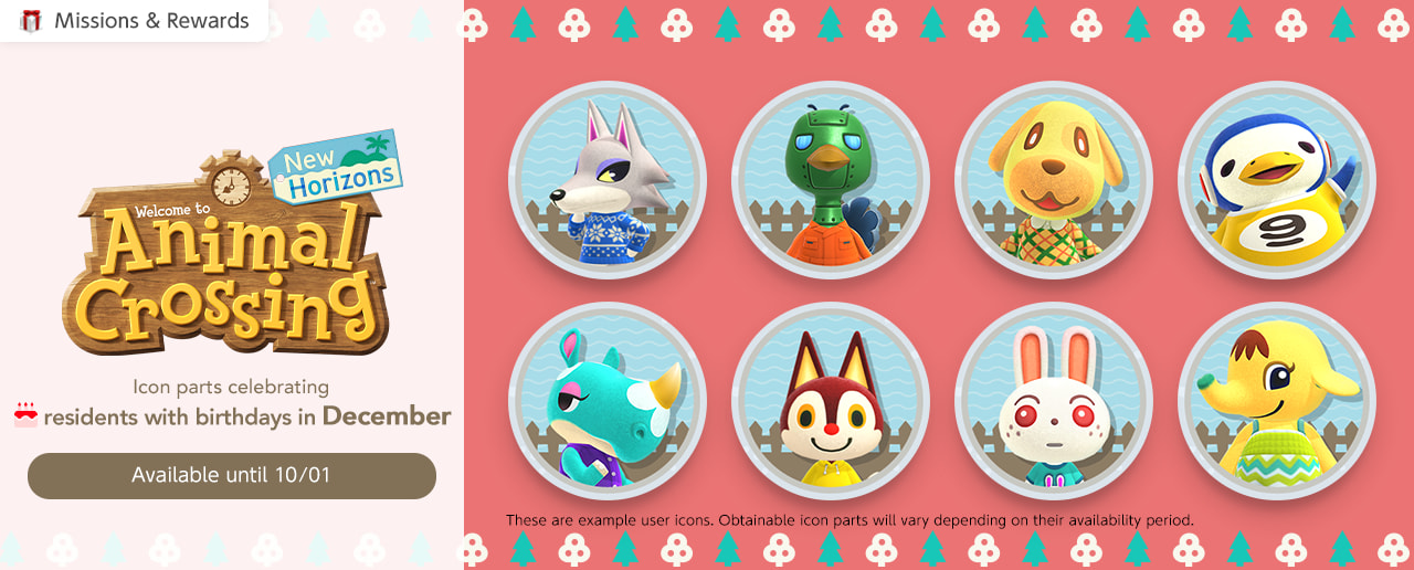 Missions & Rewards: What’s new in December! Animal Crossing