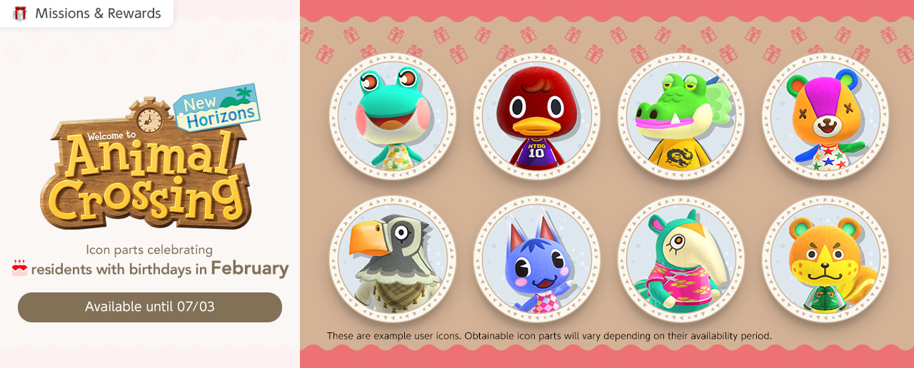 Missions & Rewards: What’s New in February & March Animal Crossing