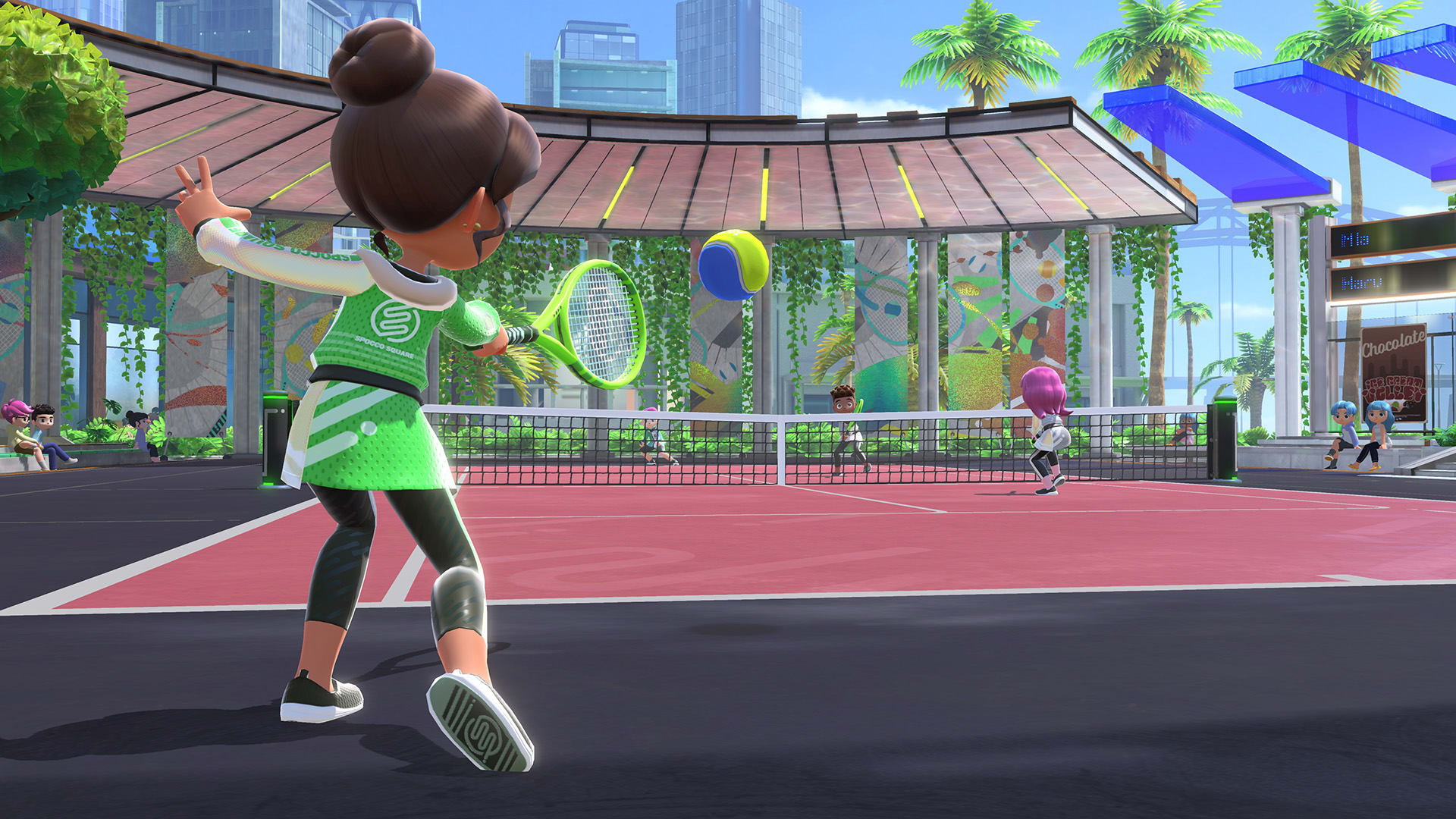 Nintendo Switch Sports Tips and Tricks Tennis Topspin Asset