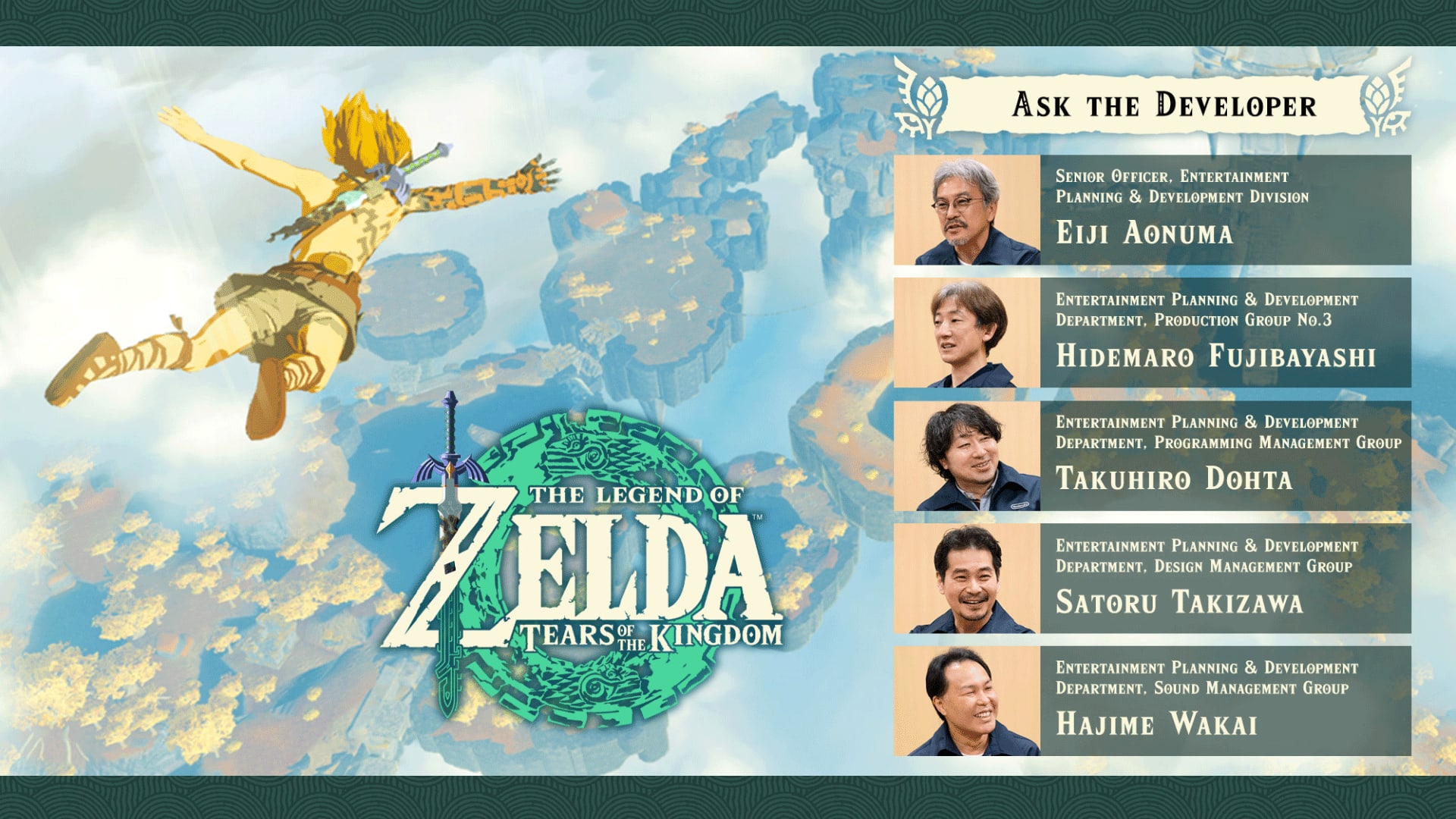 Ask the Developer Vol. 9, The Legend of Zelda: Tears of the Kingdom Hero