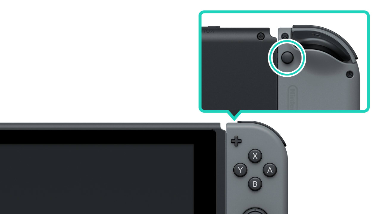 How to Attach/Detach the Joy-Con Controllers from Nintendo Switch Detach Button