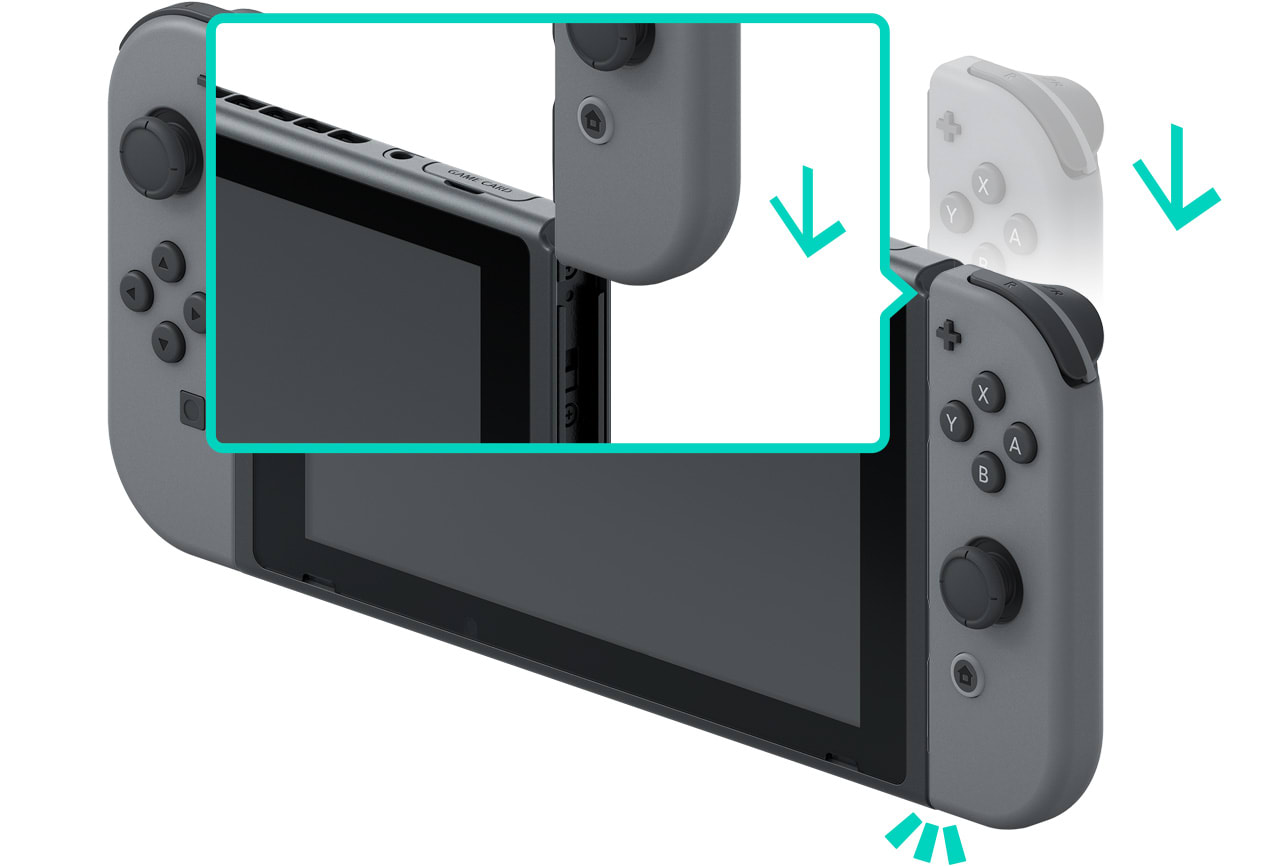 How to Attach/Detach the Joy-Con Controllers from Nintendo Switch Attach Joy-Con