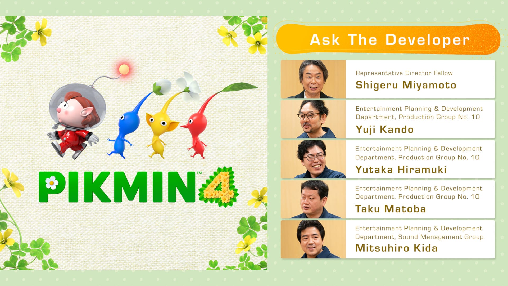 Ask the Developer Vol. 10, Pikmin 4 – Chapter 3 Hero