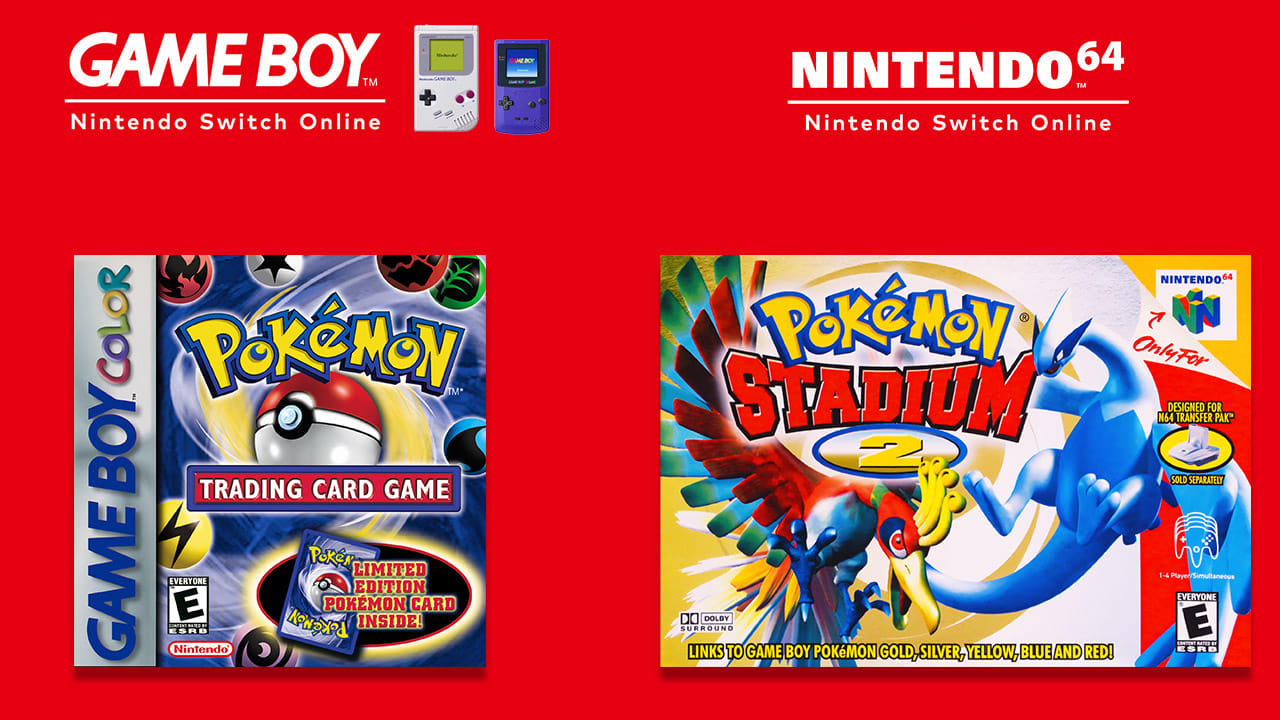 Pokémon Stadium 2 and TCG on Nintendo Switch Hero Banner
