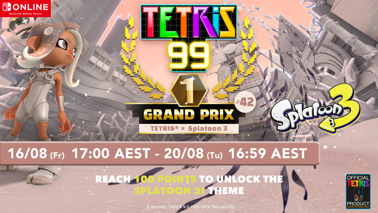 NSO Magazine: August 2024 Event - Tetris 99 Grand Prix