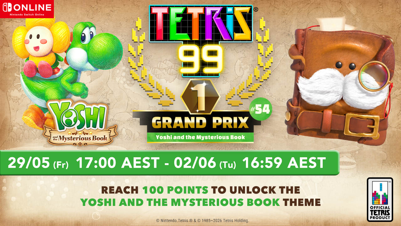 TETRIS® 99 x Yoshi and the Mysterious Book