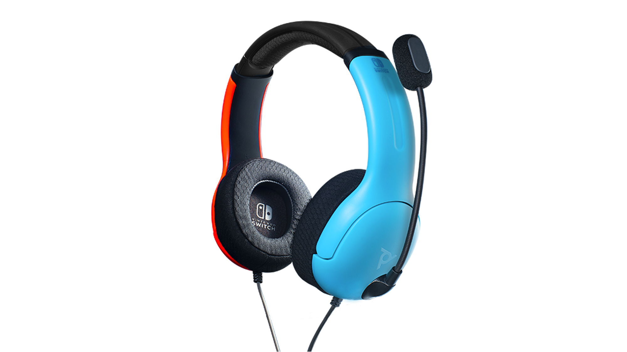 Nintendo switch lvl40 neon blue and clearance neon red wired stereo gaming headset