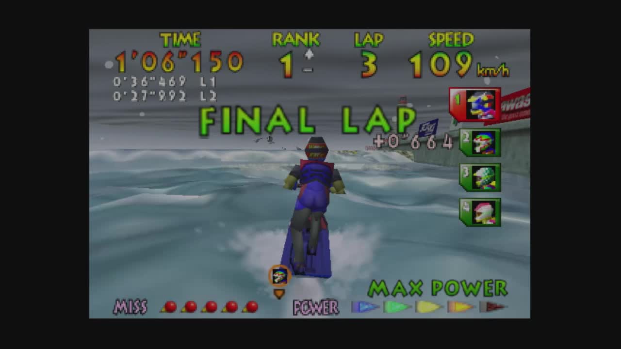 希少　バンダイ　ゲームW-RACING ダブルレーシング Wave Race 64: Kawasaki Jet Ski - (N64) Nintendo 64 [Pre-Owned