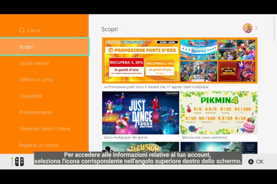 Come visualizzare il riepilogo delle operazioni del Nintendo eShop su Nintendo Switch